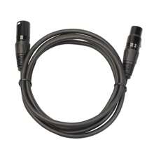1pc 1.8m/70.87in In-XLR Male To Female Balanced Microphone Cable,For Mic Mixer, Recording Studio, Podcast XLR Microphone Cable, XLR Male To XLR Female Balanced 3 PIN Mic Cables Black