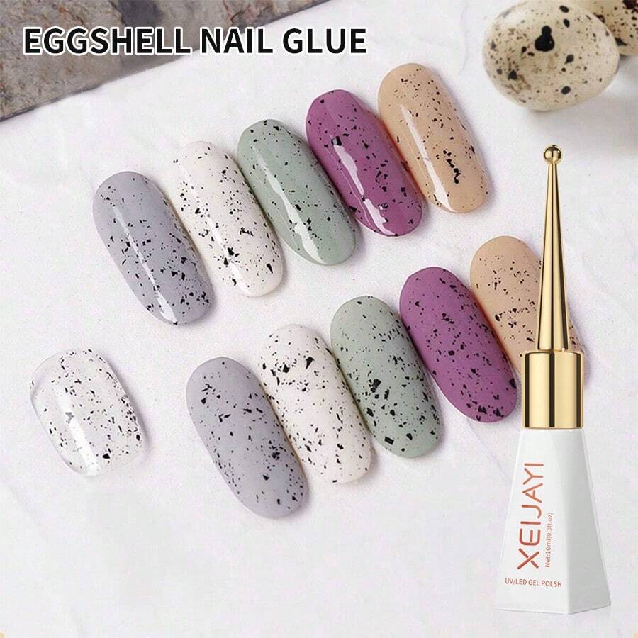 XEIJAYI 1 Bottle 10ml Gel Nail Polish, French Nail Polish, Removable UV Gel Nail Polish, Nail Salon DIY Gel - 黑與白 - 查看 1