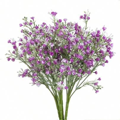 1 Stück/3 Stücke künstliche Schleierkraut Blumenstrauß aus Kunststoff, Künstliche Blumen für Valentinstag, Braut, Hochzeit, Zuhause, Restaurant, Schlafzimmer Dekoration, Feiertage, Geburtstagsfeiern, Gartendekoration Outdoor, Valentinstag, Abschlussgeschenk