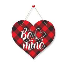 情人節、婚禮和新居裝飾用心形門牌 - 紅色 - 查看 1