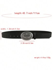 時尚復古西部風格女性牛仔褲和裙子的腰帶 - 棕色 - 查看 11