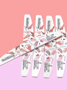 12入組8寸手印頂級厚美甲文件,可水洗美甲工具,適用於家庭日常美甲護理,多種顏色可選 - 彩色 - 查看 5