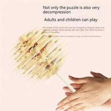 1入隨機顏色傳統費氏螺旋旋轉樹配12生肖,解壓神器 - 彩色 - 查看 3