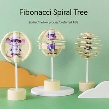 1入隨機顏色傳統費氏螺旋旋轉樹配12生肖,解壓神器 - 彩色 - 查看 2