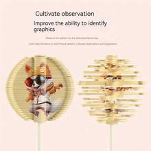 1入隨機顏色傳統費氏螺旋旋轉樹配12生肖,解壓神器 - 彩色 - 查看 4