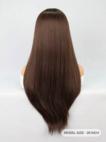 Halloween Costume Wig Preplucked Soft 13*4 Mix Synthetic Fiber Imported From Japan Lace Front Wig Hair Long Straight With Baby Hair Heat Resistant Fiber Synthetic Hair Wig 26 Inch Wig For Women Daily Used