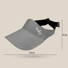 Children's Sports Sun Hat With Face Shield Uv Protection Windproof Cap, Adjustable & Stretchable - Grey - View 5
