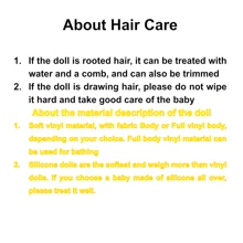 19英寸 / 49厘米逼真的乳膠手工重生嬰兒娃娃（中性款）帶著柔軟的布身體,手工插髮,適合收藏、生日/聖誕禮物,包括娃娃和服裝（隨機樣式的奶瓶、奶嘴、尿布禮物） - 米色 - 查看 7