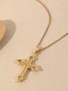 1個歐美風格時尚和優雅的鍍銅吊墜項鍊,適合女性 - 彩色 - 查看 4