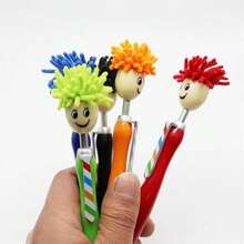 1pc Creative Cartoon Plush Doll Ballpoint Pen, Lovely Gift Pen For Students, Girls(Color Random) - 1 Style - View 5