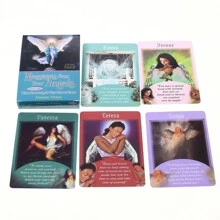 Messages From Your Angels Oracle Fortune Telling Game, Divination Cards  Deck Full English Card Deck 44 Cards,Adult Party Games Suitable For Halloween/Christmas/Thanksgiving