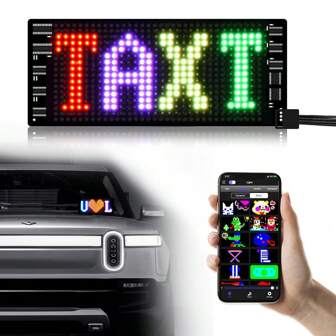 7inch Car Flexible Small Screen LED Light Expression Screen