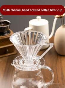 Filtro de goteo de resina V60 con forma cónica, cafetera de preparación manual, resistente al calor, taza de filtro de café de desvío - Útiles escolares V60 Filter para el regreso a clases