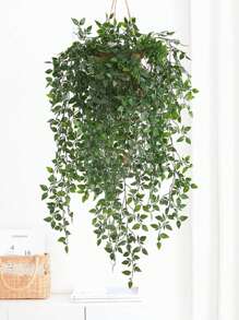 1pc Artificial Hanging Plants 31.5'' Faux Wall Hanging Vine Fake Leaves Decoration For Indoors & Outdoors Living Room Kitchen Balcony Garden Bedroom Farmhouse, Valentine Day, Gift Gifts Birthday Graduation
