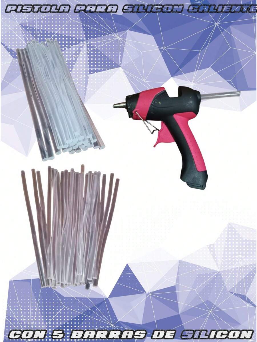 PISTOLA DE SILICON - Multicolor - Ver 1