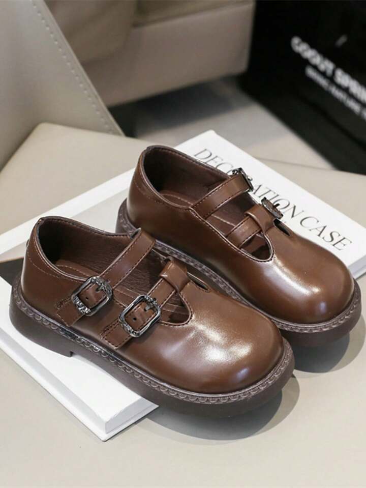 Girls Leather Shoes 2024 Spring And Autumn New Girls Stylish Shoes Princess Shoes Soft Bottom School Shoes For Big Kids And Children SHEIN