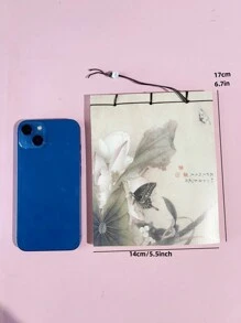 1 pieza Cuaderno al azar con estampado de flor - Multicolor - Ver 2