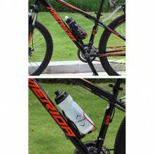 1pc Cycling Water Bottle, Sports Bottle For Mountain Bike With Dust-Proof Cover, Pc Plastic Material - White - View 9