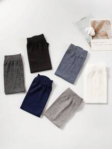 6雙/包男士中筒袜,純色,透氣,舒適,吸濕排汗,適用於夏季運動、服裝和休閒襪子 - 彩色 - 查看 3