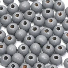 6/8/10mm 米色圓形木珠,適用於diy手鍊,項鏈和珠寶製作 - 10mm-100pcs - 查看 14