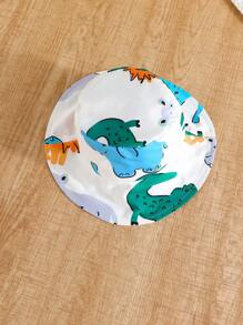 2 stukken Pasgeboren Baby Jongens Lente/Zomer Dieren Tekening Patroon Geprint Shirt Stijl: Romper Met hoed Sets