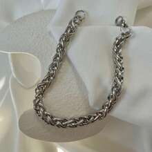 Men's Chain Bracelets - Bạc - Xem 4