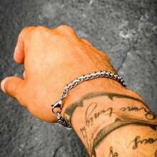Men's Chain Bracelets - Bạc - Xem 2