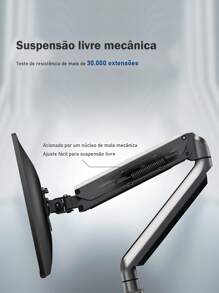 Suporte Articulado de Mesa para Monitor, Adequado para Telas de 14-32 Polegadas, Suportar até 10kg - Preto - Visão 9