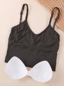 3 件装 U 型露背文胸，带可调节肩带，内衣 - 彩色 - 查看 5