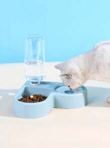 Juego De Alimentación Y Riego Para Mascotas - Celeste - Ver 7