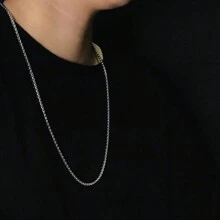 Men'S Pendant Necklaces - Plateado - Ver 5