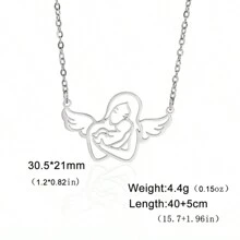 1 Miếng Của phụ nữ Thép không gỉ Mẹ & Em bé & Có thai Mẹ Dây chuyền , Tuyệt vời Qủa tặng Đối với Ngày lễ Mẹ Và Ngày lễ Tạ Ơn - loạt phim mẹ - Xem 50