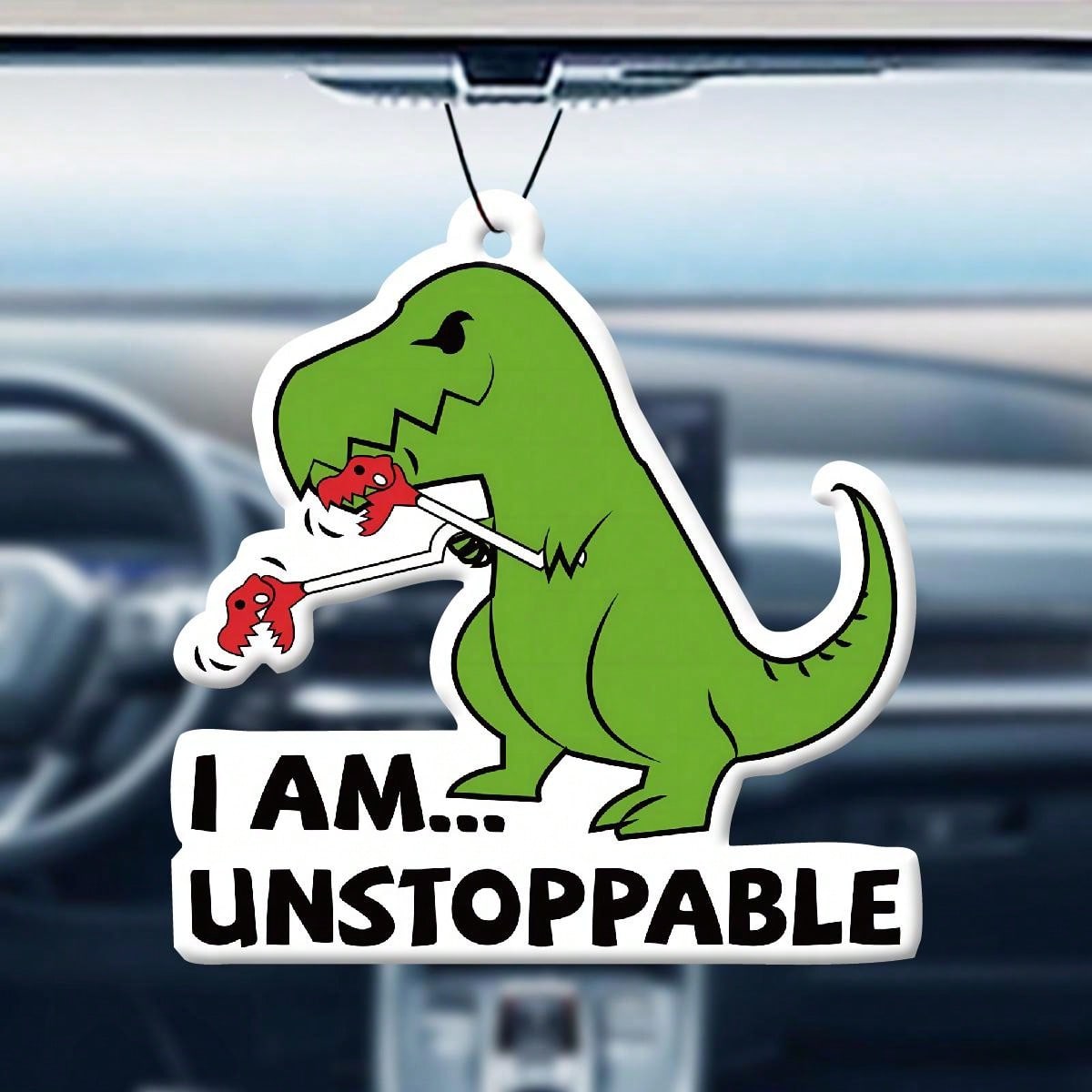 I'M Invincible! Funny Car Air Freshener With Fragrance Oil, Air