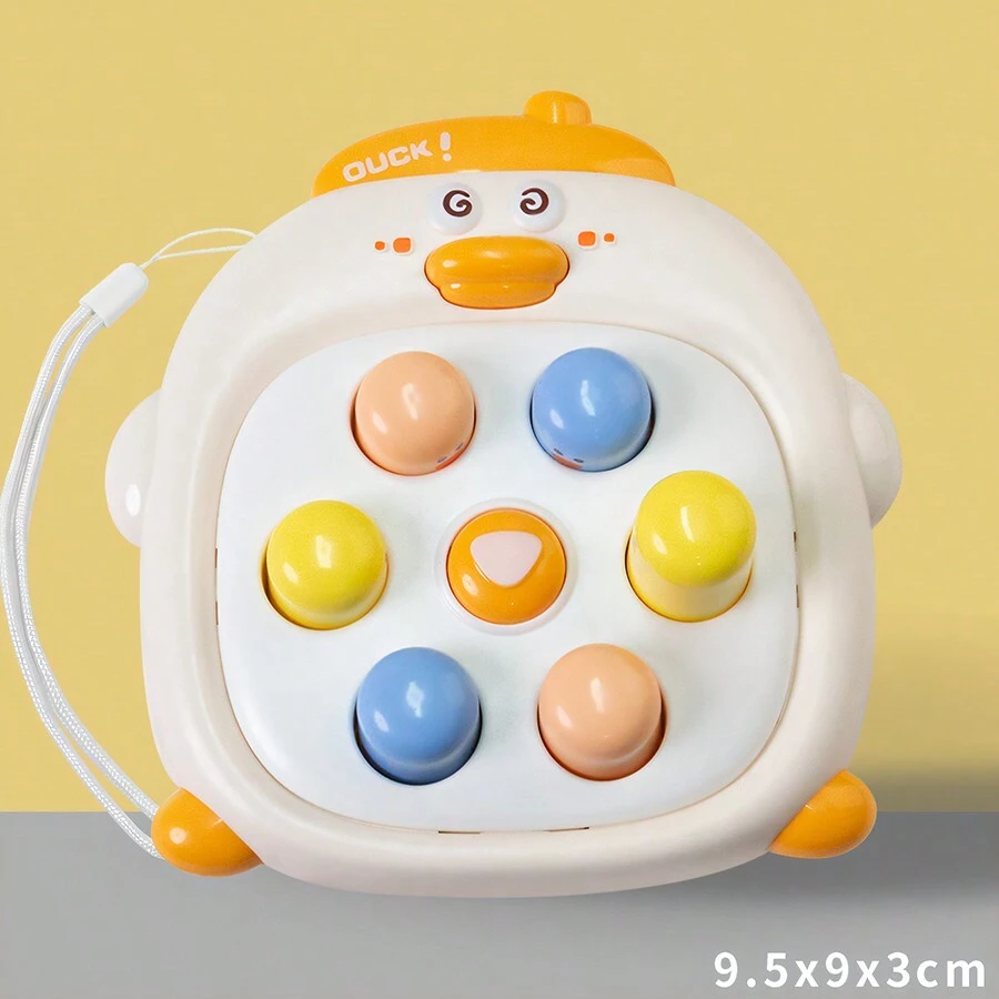 Consola De Juegos Portátil Mini Para Interacciones Masculinas Y Femeninas, Alivio Del Estrés, Entrenamiento De Velocidad Y Reacción, Regalo Interesante, Estilo De Pato Blanco-amarillo - Blanco - Ver 1