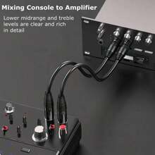 1pc 1.8m/70.87in In-XLR Male To Female Balanced Microphone Cable,For Mic Mixer, Recording Studio, Podcast XLR Microphone Cable, XLR Male To XLR Female Balanced 3 PIN Mic Cables Black