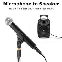 1pc 1.8m/70.87in In-XLR Male To Female Balanced Microphone Cable,For Mic Mixer, Recording Studio, Podcast XLR Microphone Cable, XLR Male To XLR Female Balanced 3 PIN Mic Cables Black