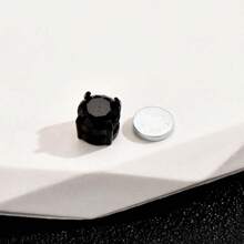 1 Peça Clipe De Orelha Magnético De Aço Inoxidável Com Zircônia Cúbica De 4 Garras Para Uso Diário E De Festival Masculino (adequado Para Orelhas Não Perfuradas)