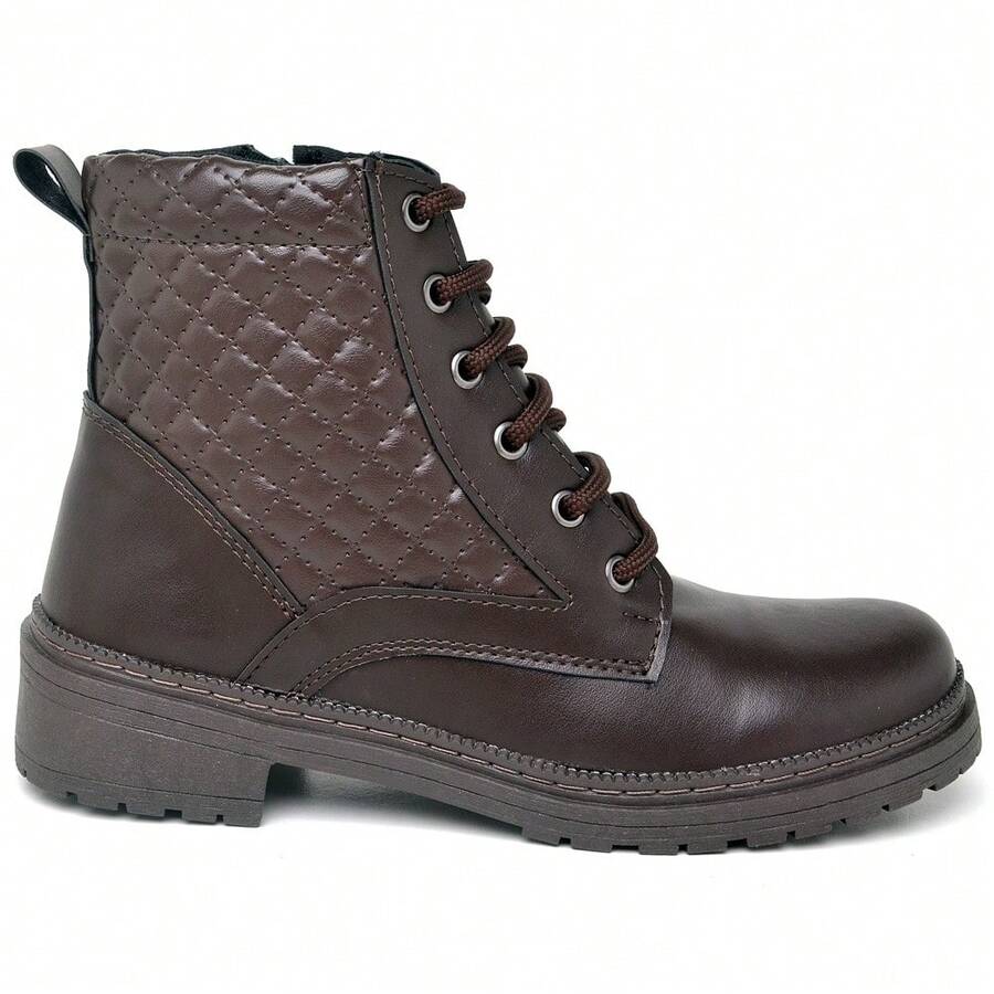 Women Mid-Calf Boots - 咖啡棕 - 查看 1