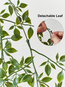 1pc Artificial Hanging Plants 31.5'' Faux Wall Hanging Vine Fake Leaves Decoration For Indoors & Outdoors Living Room Kitchen Balcony Garden Bedroom Farmhouse, Valentine Day, Gift Gifts Birthday Graduation