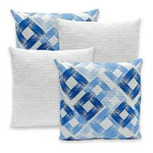 Quadrado Azul/ Branco