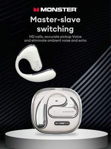 Tai nghe không dây chống ồn thụ động Monster Ac320 dành cho thể thao và âm nhạc, có thời lượng pin siêu dài, chức năng gọi điện và chống nước. Thích hợp cho công việc, du lịch bằng ô tô và làm quà tặng cho các lễ hội. - trắng - Xem 3