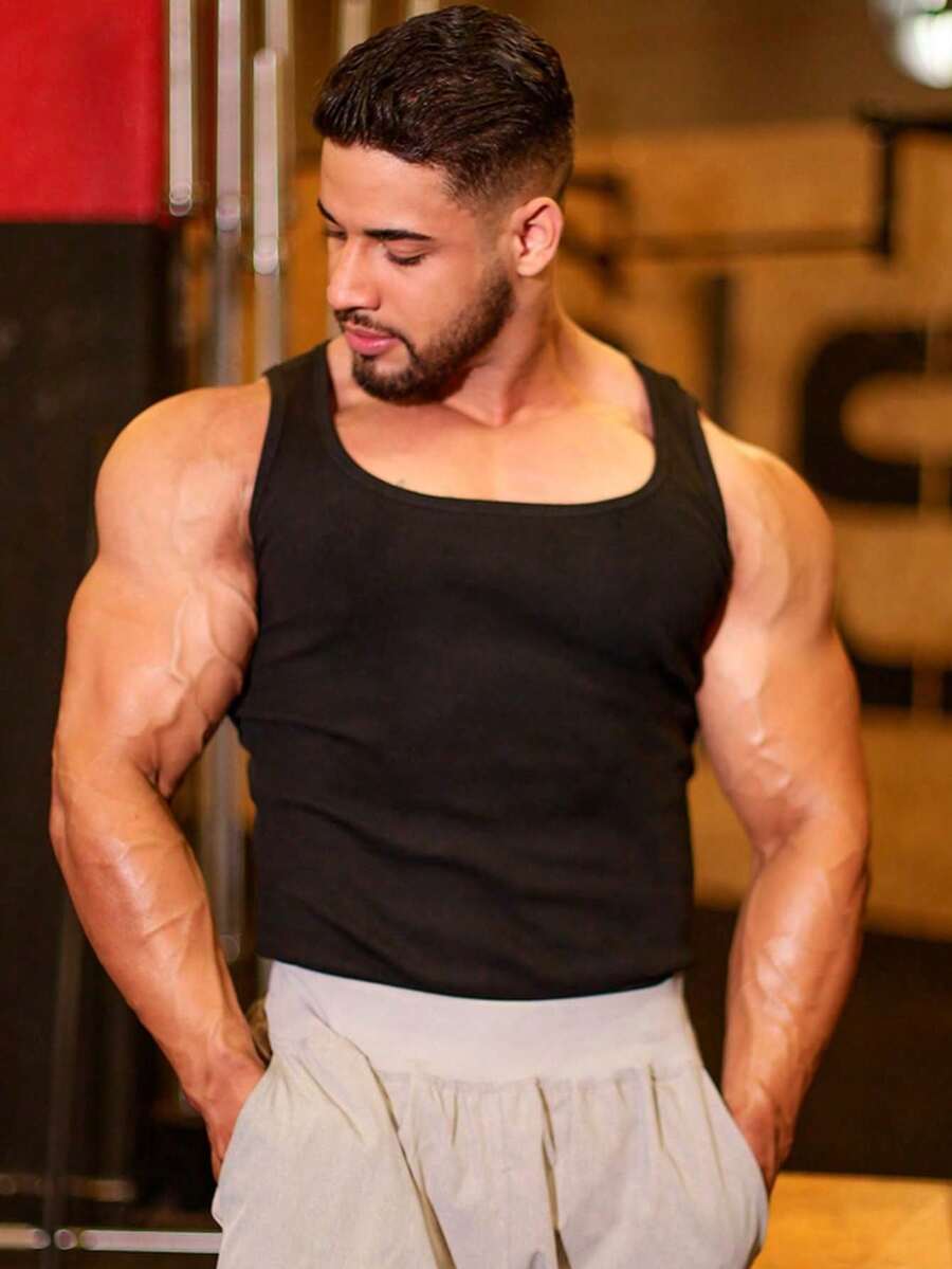 Men Tank Tops - màu đen - Xem 1