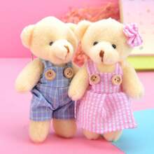 1pc Couple Teddy Bear Decorative Hanging Ornament