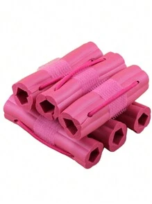 Hair Curling Rod For Sleeping, Wave Curler And Big Curl Hair Styling Tool - Pink - View 7