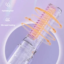 Slouchy Người Thẳng Tóc Không Dây Máy Duỗi Tóc Nhỏ Sạc USB Di Động Du Lịch Cuộn Thẳng Công Cụ Sử Dụng Kép - Màu xanh lam - Xem 5