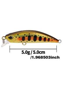 1pc 5.5cm/5g Sinking Micro Fish Lure Minnow With Lifelike Appearance For Lure Fishing - K - View 5