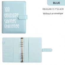 Loose-leaf筆記本,適用於時間管理挑戰,現金信封財務預算規劃 - 藍色 - 查看 1