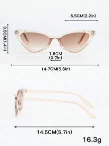 4pairs Women's Brown Plastic Fashionable Glasses With Different Styles, Suitable For Daily Wear, Show Personalities And Fashion Sense In Autumn - Brown - View 7