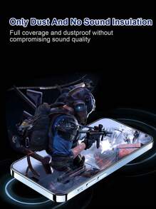 3入組iphone 15/15 Pro Max/13pro/14 Pro Max升級版的新款蘋果手機防塵網反窺屏鋼化玻璃隱私膜,360°全景防窺防社交距離保護隱私,全屏一體化超清防窺,集成防塵網防水防塵保護接收器,頂級指紋油脂擦拭,即時清潔,強化鋼化玻璃耐磨擦不留痕跡,適用於所有iphone X-15款型 - 彩色 - 查看 5