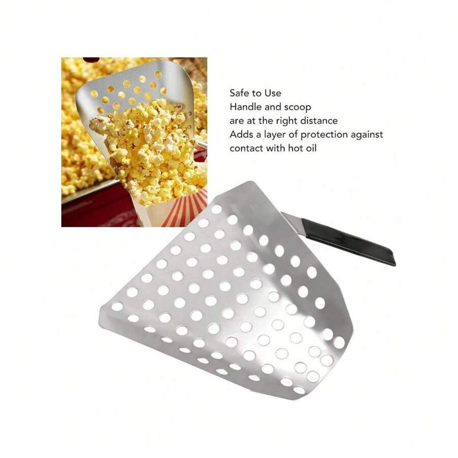 Popcorn Speed Scoop 304 Stainless Steel Filter Spoon With Holes